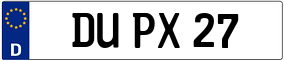 Trailer License Plate